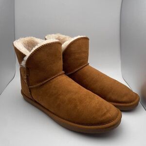 Cushionaire Women's Cozy pull on boot CHESTNUT 7.5